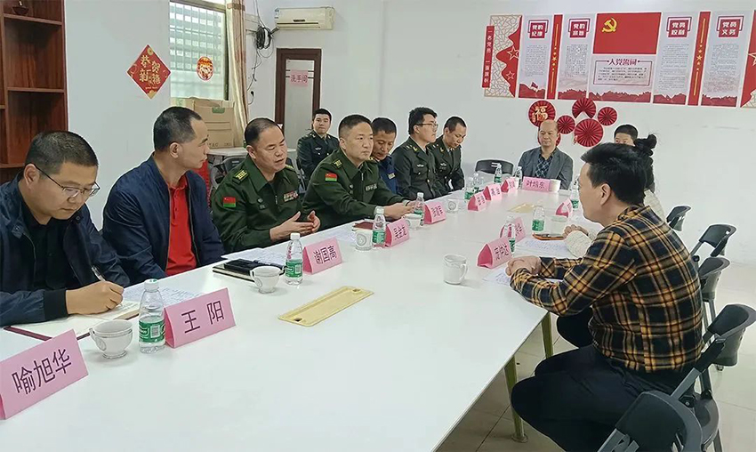 佛山軍分區(qū)政委、禪城區(qū)委常委領(lǐng)導(dǎo)一行蒞臨金凱地調(diào)研指導(dǎo)工作